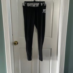 Victoria secret pink pants with sequin detail yoga draw setting Sz small